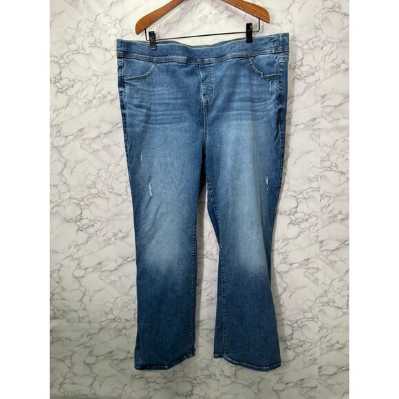 Torrid Plus Jeans sz 4X Tall 26/28 Lean Jean Slim Boot #H228 - Picture 5 of 12